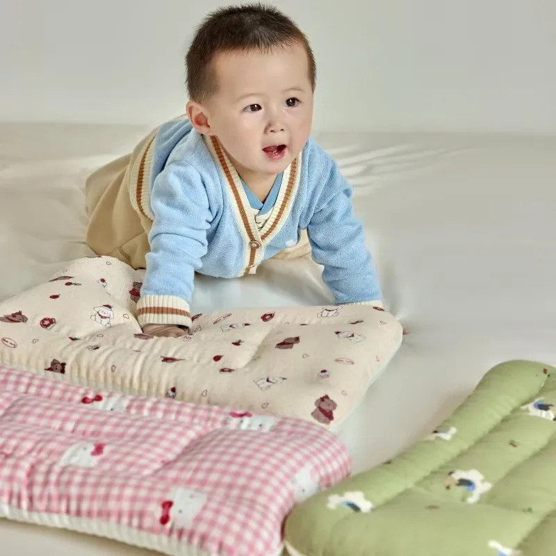 Full Cotton Double-layer Yarn Feather Silk Cotton Childrens Pillow 250527