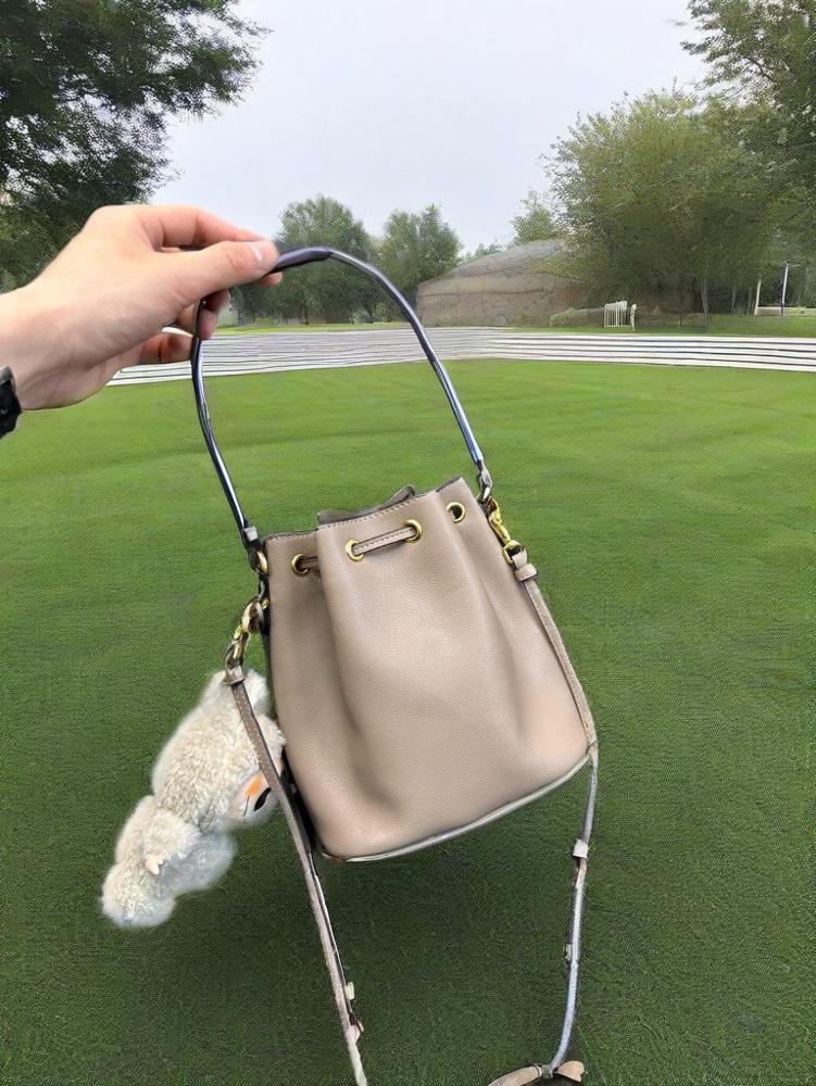 Niche popular drawstring bucket crossbody bag, new 2025 fashionable and stylish chain versatile casual small bag