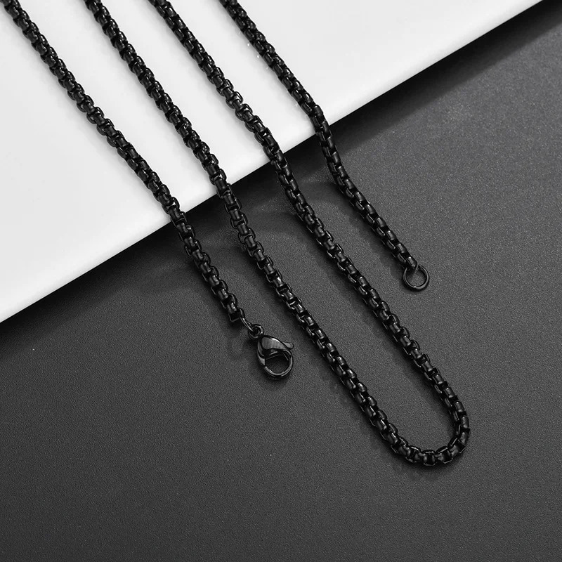 20pieces batch Stainless Steel Pearl Necklace 25mm thick chain link 506065cm for jewelry necklace 250519