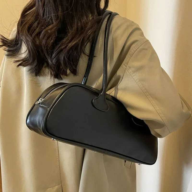 Advanced Sense Retro Pu Zipper Ladies Shoulder Bags Trend 2024 Light Luxury Hot Sale Bags for Women New Handbag Bolsas Femininas Y250528