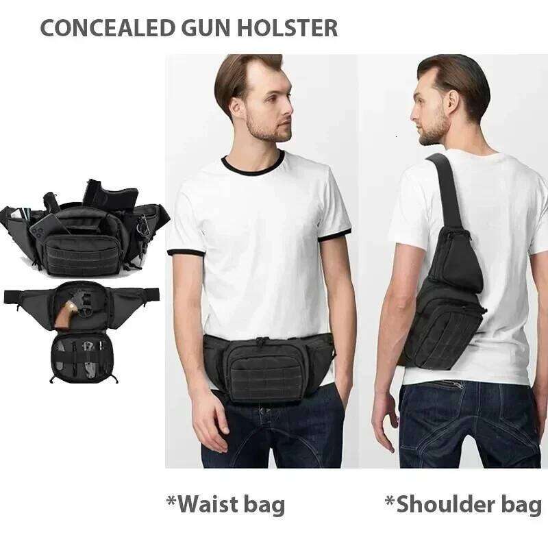 Packs For Men Nylon Shoulder Hiking Tactical Multi-Function Pack Fanny Mobile Phone Sports High-Capacity Waist Bag