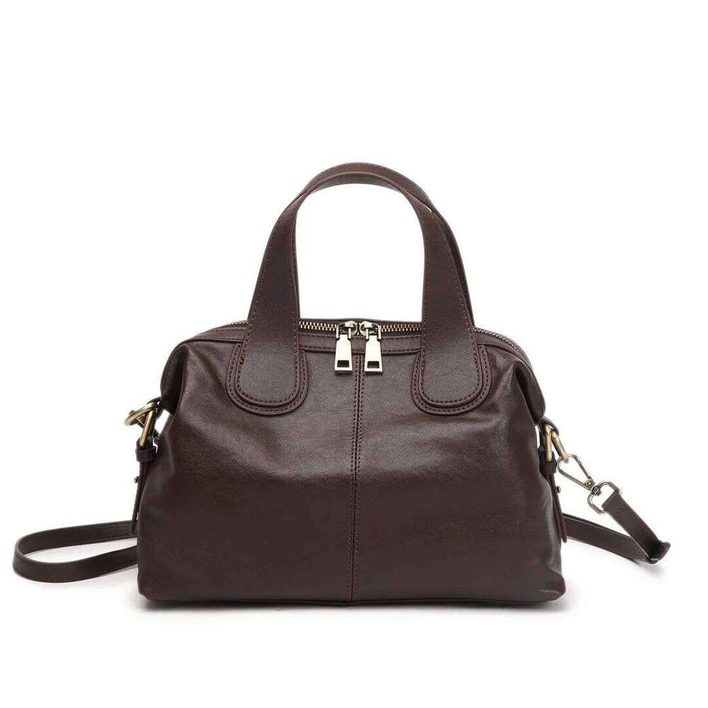 Genuine Leather tote bag designer large shoulder crossbody femal hand bags for women black brown coffe