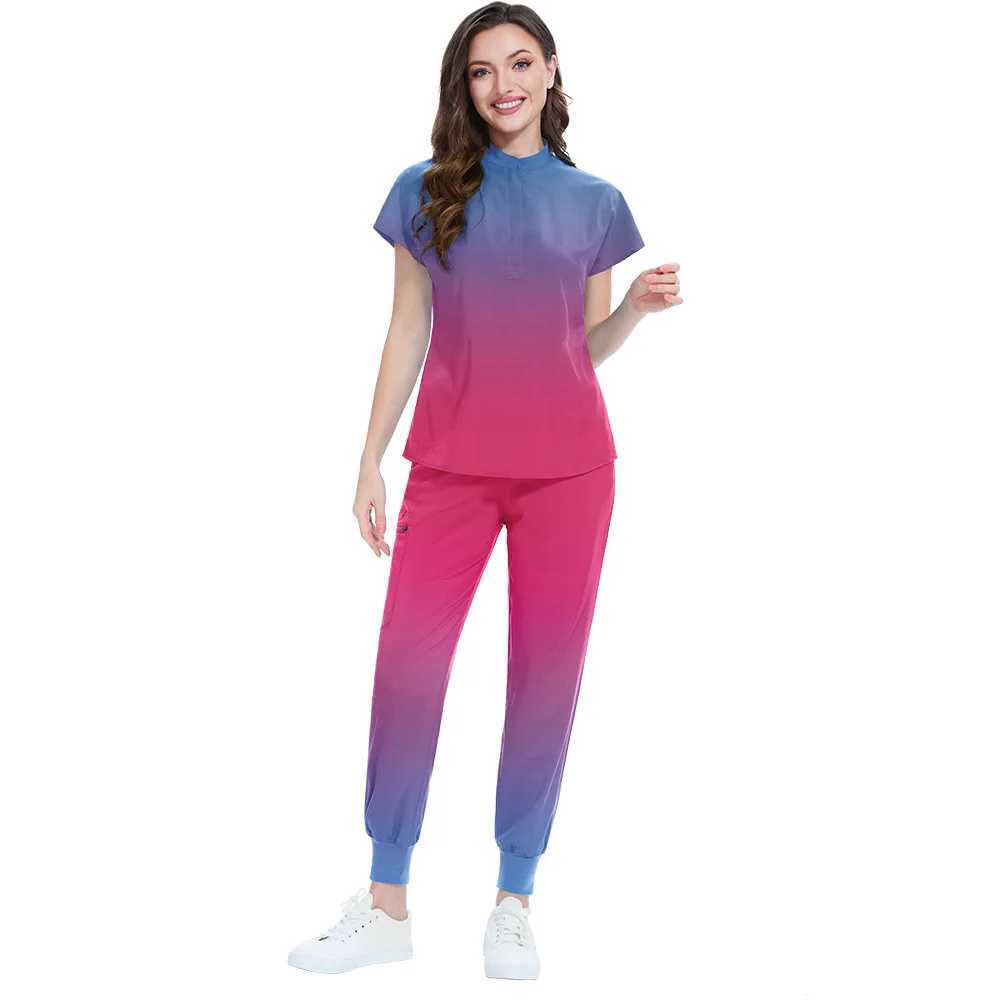 Gradient Color Popular Hand Wash Clothes For Both Men And Women Doctor Nurse Beauty Sn SPA Work Uniform Set X250528