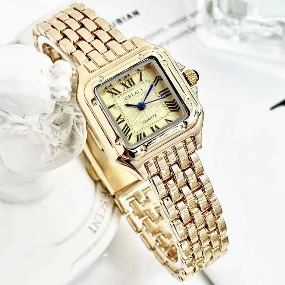 New Luxury Women Watch Fashion Square Wristwatch Casual Quartz Watch Simple Rhinestone Ladies Clock Relogio Feminino Woman Watch XJ250527