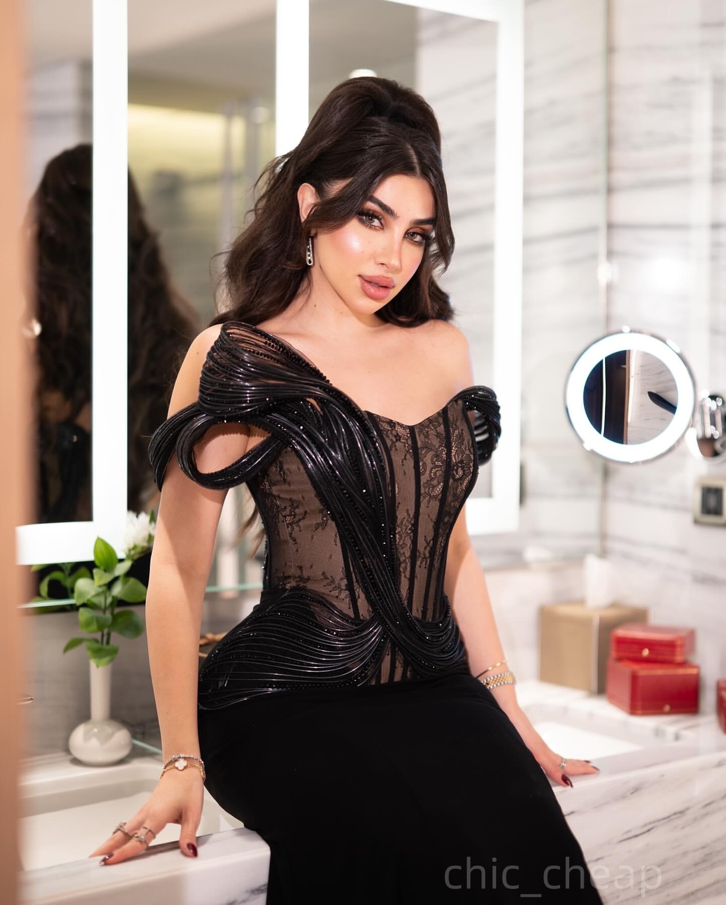 Mermaid Black Prom Dresses 2025 Beaded Satin Stylish Evening Formal Party Second Birthday Engagement Gowns Plus Size Dress For Special Occasions