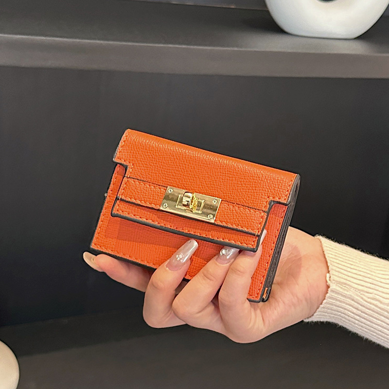 Free Shipping Luxury Designer Wallet Zero Wallet Fashionable Ladies' New Compact ID Bag Anti Demagnetization Multi Slot Card Bag High-quality