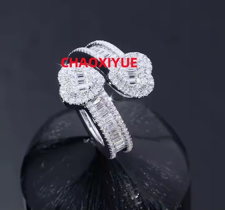 Customizable 925 Silver Moissanite Ring Classic Fine Bridal Jewelry for Women for Engagement or Special Occasions