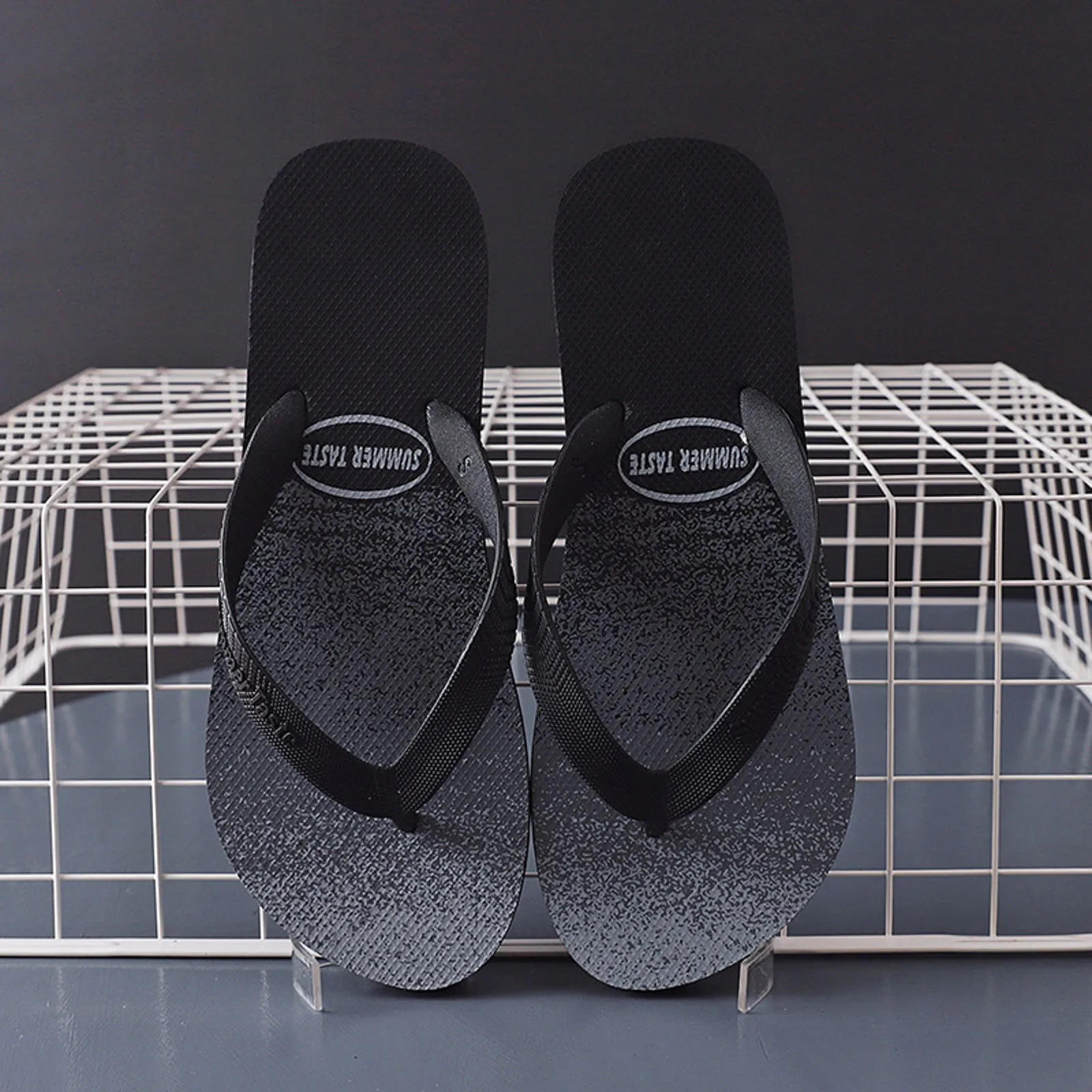 Mens Beach Slippers Size 13-15 Wear And MenS Flip Flops Fashion Slippers For Home Open Toe Indoor Flip Flops For Men 250526