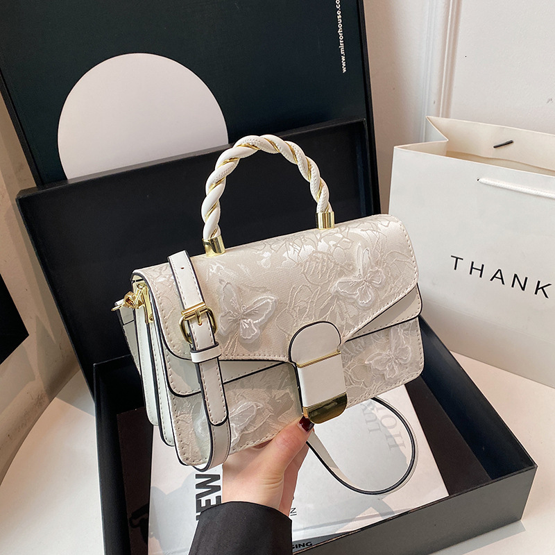 Luxury Brand Designer Bag 2025 New Spring Simple Fashion Fresh Chinese Embroidered Butterfly Bags Casual Premium Shoulder Bag