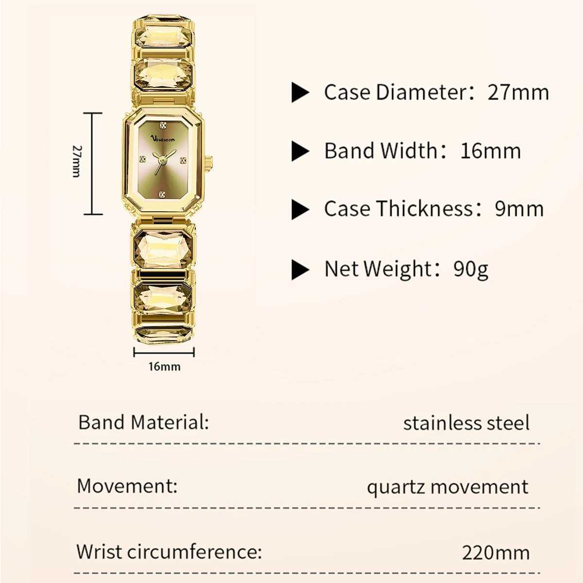 Women Square Watch Luxury Stainless Steel Water Diamond Original Quartz Movement Fashion Bracelet Clock Rose Gold Ladies Watches XJ250527