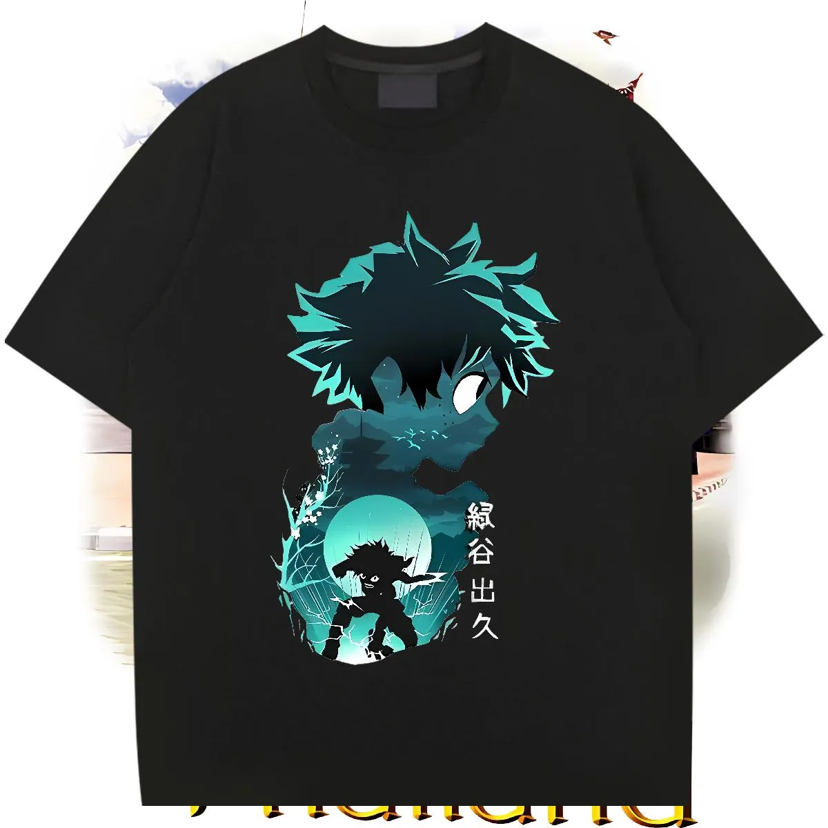 Designer T Shirts Men Anime Casual Daily Wear Men Tshirts O-Neck Short Sleeve Cotton Loose Fit Wear Casual Style Printed Female Tops Black White Cloth