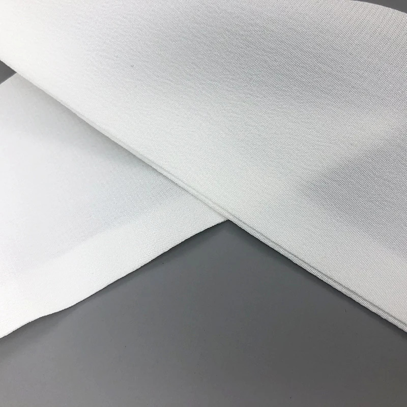 High Quality Silk Scarves Two Layer Fashion Crepe De Chine Natural White Silk Head Scarf Womens Bandeau Cute Bag Ribbon 250527