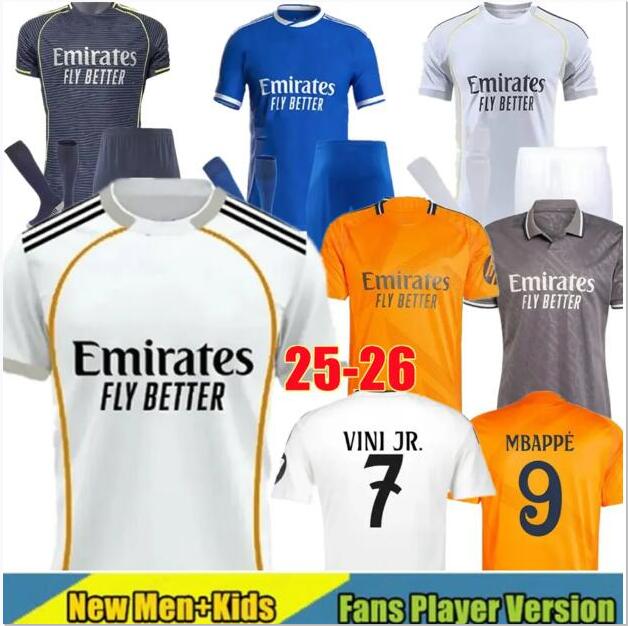 25 26 Real MadridSoccer Jerseys RODRGO Mbappe BELLINGHAM Camiseta Football Jerseys VINI JR ARDA GULER V RAUL ZIDANE Football Shirt Tracksuit men kids kit