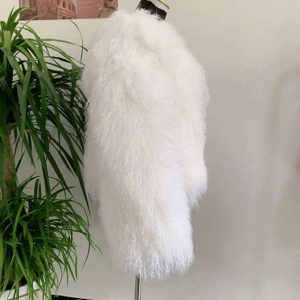 wool new winter autumn fashion elegant fur women's real Mongolian sheepskin coat fluffy