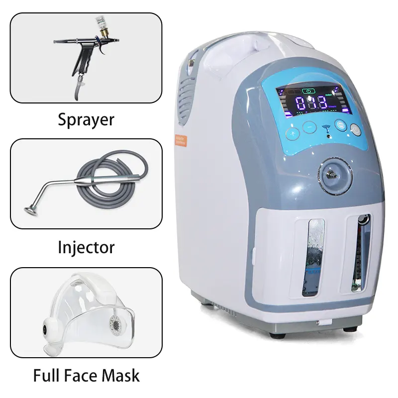 O2toDerm Skin Rejuvenation Hyperbaric Oxygen Facial Care Mask Skin Care Oxygen Jet with Oxygen Sprayer O2 to Derm with Oxygen Dome Facial Therapy Mach