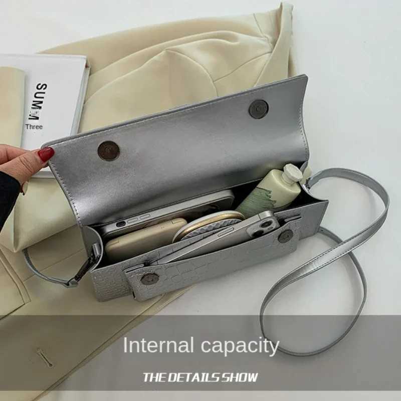 Fashion Ladies Shoulder Bag 2024 New Purses and Handbags High Quality PU Stone Pattern Crossbody Bag for Women Armpit Clutch Bag Y250528