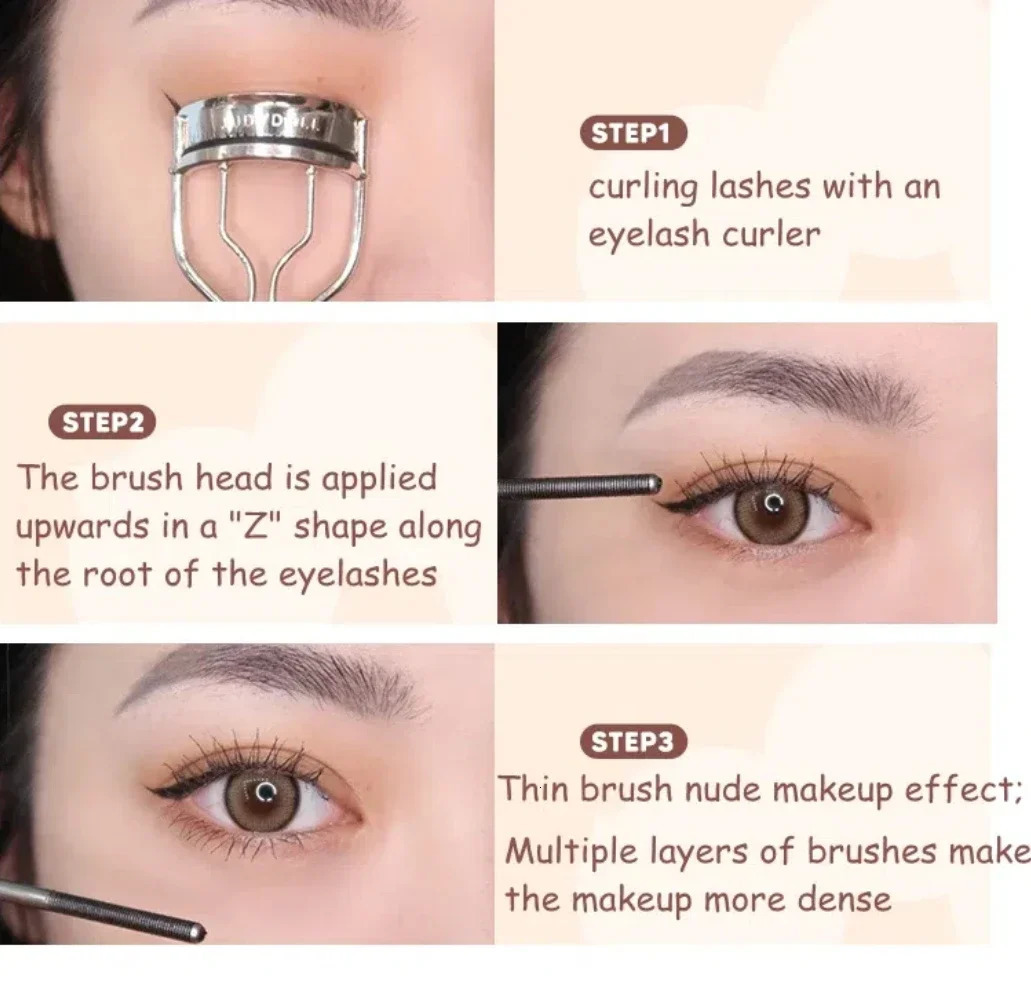 Judydoll Waterproof Mascara Lash Lengthening Curling Thick Mascara Non-smudg Natural Quick Dry Long Lasting Eye Makeup Cosmetics 250523