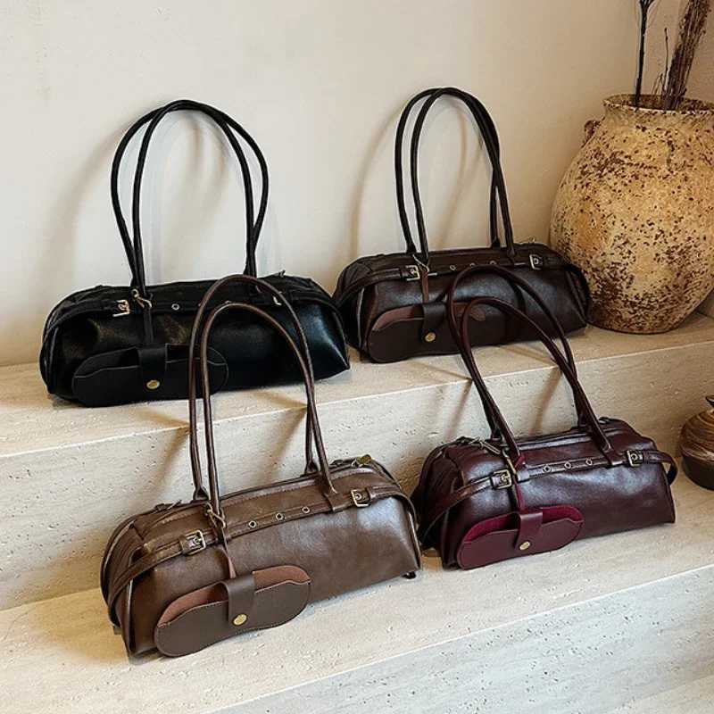 Buckle Decoration Fashion PU Shoulder Bag Solid Large Capacity All-match Handbags Purse 2025 Hot Sale Bags for Women Bolsa Mujer Y250528