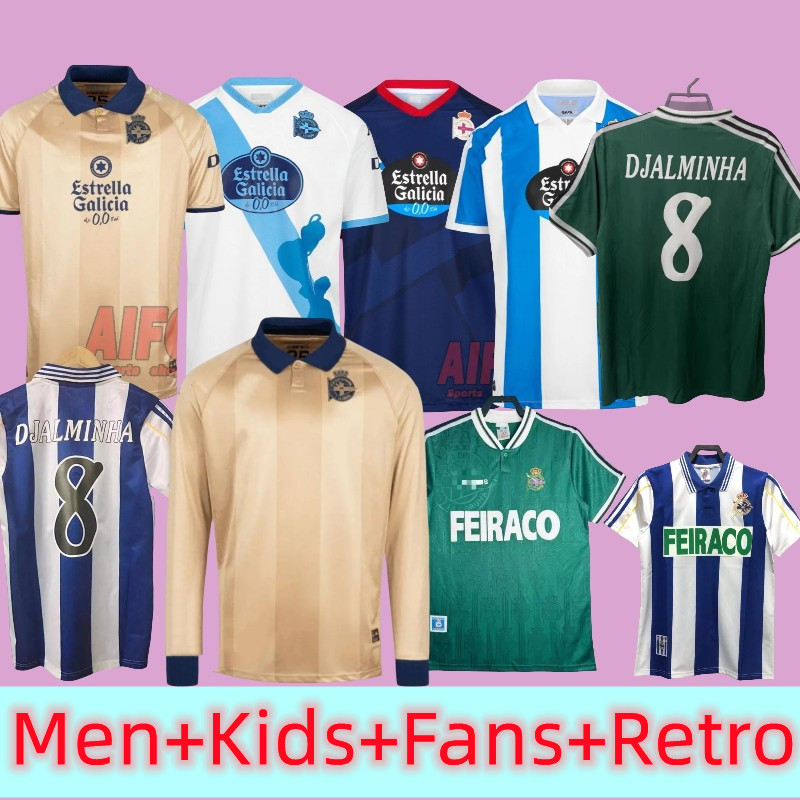 2024 2025 YEREMAY 94 95 97 98 99 00 01 Deportivo La Coruna 25th Anniversary Retro SCALONI Soccer Jerseys MAKAAY DJALMINHA 03 04 classic HOME Football Shirts