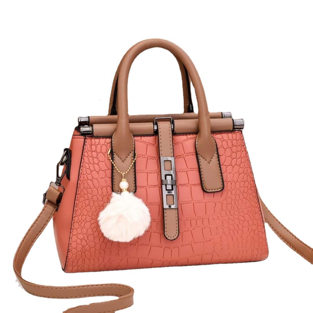 Top Brand High Quality New Style Women's Handbag Ladies Shoulder Bag Stone Pattern Trendy Crossbody Large Capacity Tote Portable New Free Deliver