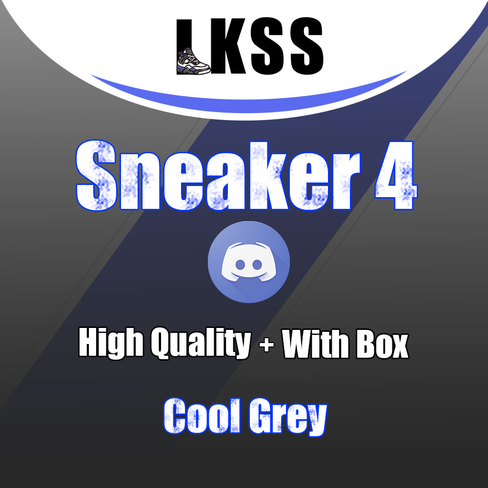 Cool Grey LKSS Jason High Quality 4 Sneaker Shoes for Man Women 001