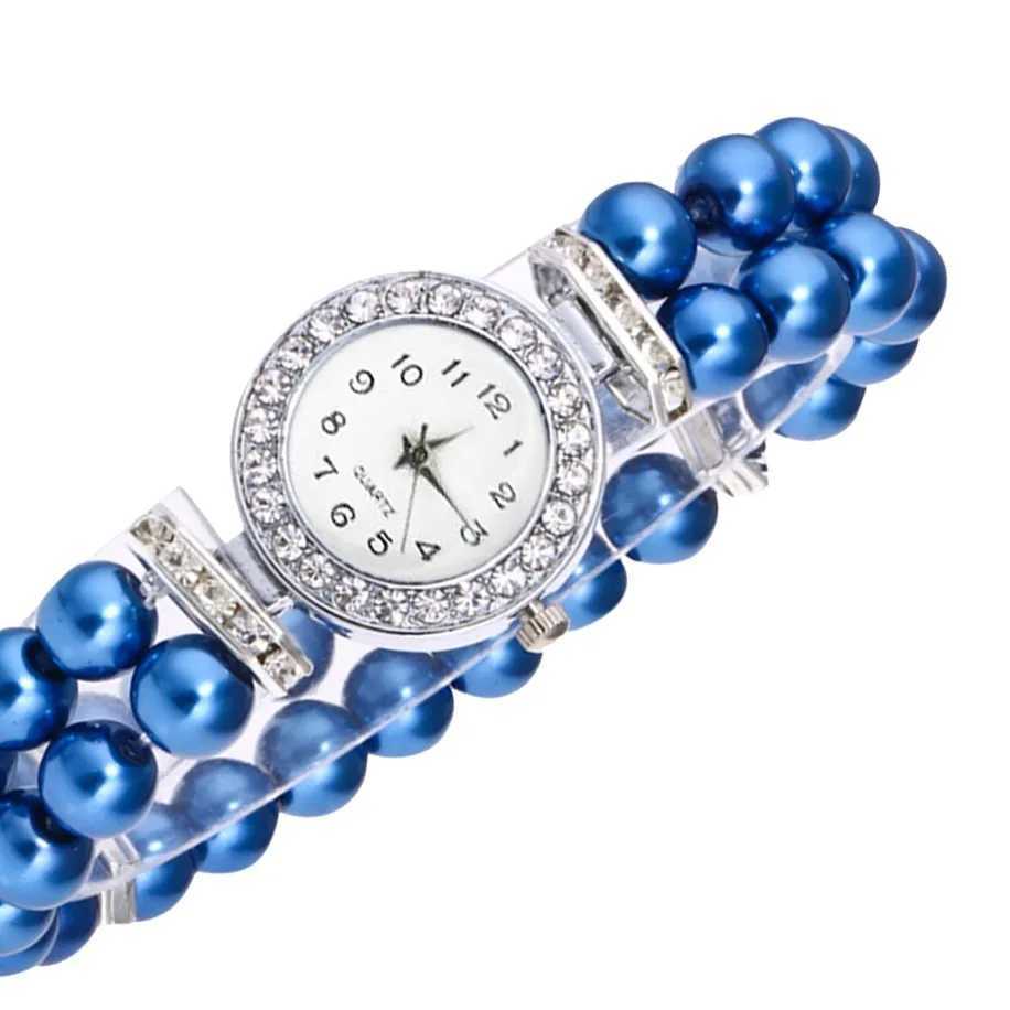 Fashion Women Casual Pearl String Watch Strap Quartz Wrist WatchXJ250527