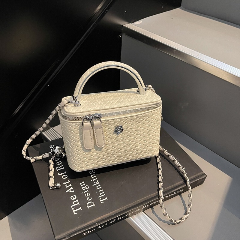 Luxury Brand Designer Bag Xiaoxiangfeng Box Bags Trendy Casual Fashion Chain Weaving Pattern Single Cross Shoulder Handheld Small Square Bag