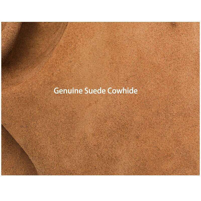 Retro Women Genuine Suede Cowhide Leather Crossbody Large Capacity Soft Wearable Cow Shoulder Travel Bag With Double Zipper