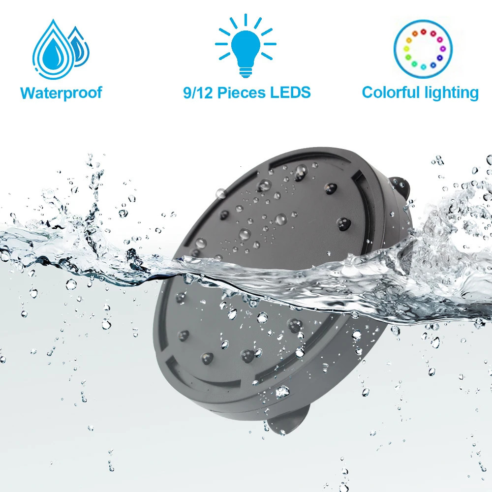 Colorful Lighting Fish Tank Landscaping Decoration Oxygen Bubble Light EU Plug Aquarium Lamp LED Diving Light 10.5cm/12.5cm 250521