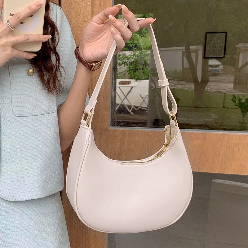 New armpit bag half moon bag fashion shoulder bag fashion rectangular bag designer fashion large capacity women s crossbody bag
