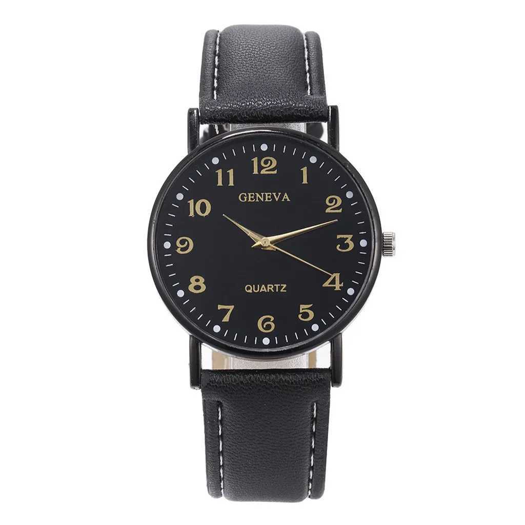 Fashion Luxury Watches For Men Top Brand Round Leather Strap Belt Quartz Watch Stainless Steel Dial Casual Bracelet Watch Montre XJ250527