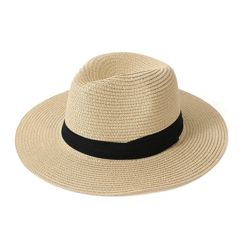 Summer Straw Hat Foldable Woven Hats Holiday Travel Men Jazz Top Hat Sun Protection Sun Shading Hat beach 250526