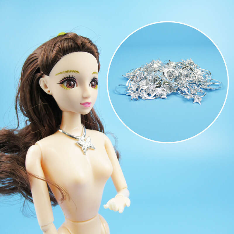 Silver Butterfly Necklace Electroplated Toy Universal Accessories Suitable for 23- 45cm Dolls 500g