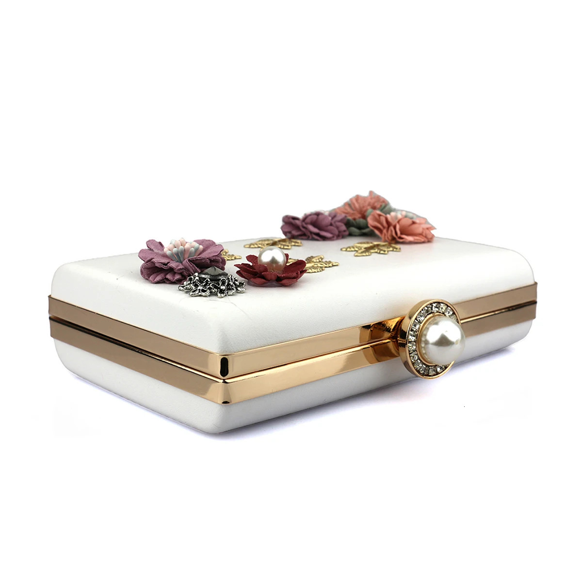 Fashionable Stereo Flower Hand-Held Banquet Evening Bag Sweet Lady Wedding Bride Bag Bridesmaid Bag Party Dress Bag 250526