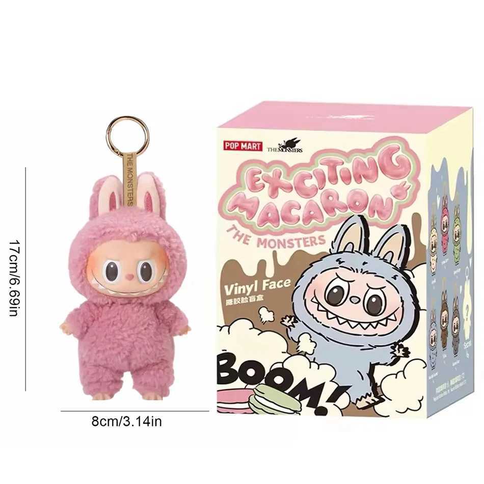 Labubu Blind Box Anime Figure Have A Seat Series Pendant Flocking Doll Model Toy Monster Keychain Toy Birthday Gift X250528