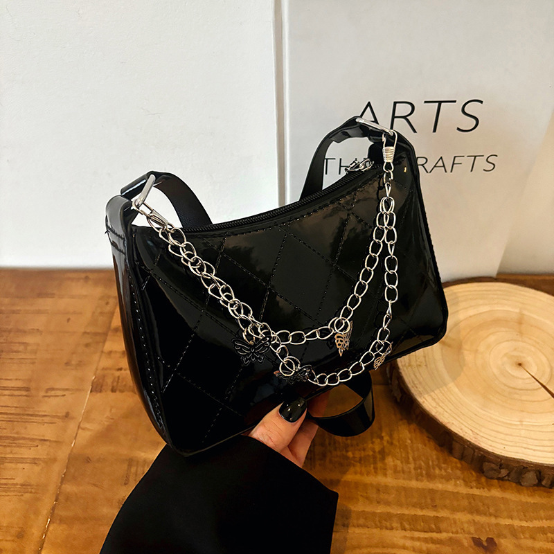 2025 New niche design women's armpit bag special chain small square ba single shoulder women's bag, checkered designer fashion single should