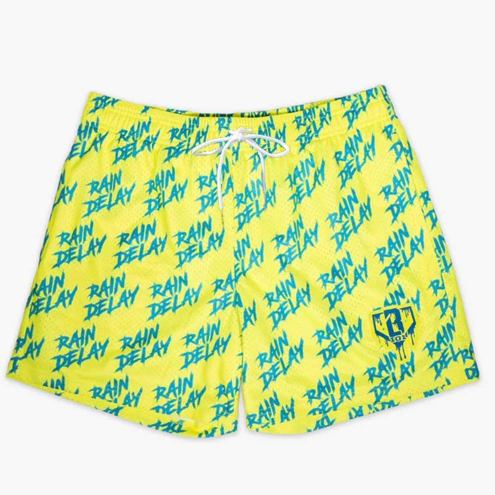 2025 New Hot Men Women Summer Fashion Casual Shorts Motorcycle Racing Shorts BASEBALL LIFESTVLE 101 Rain Delay Youth Shorts Y250528