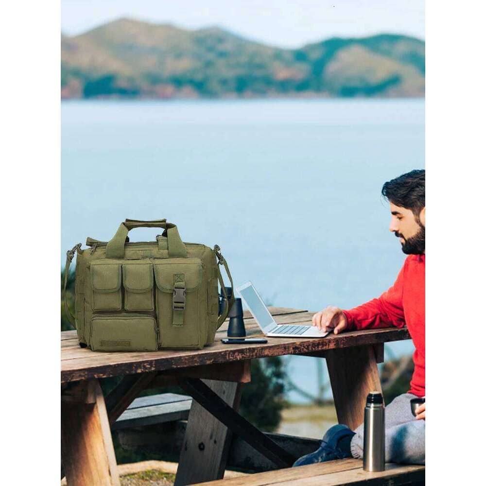 Shoulder Bag Mult-Pockets Military Sling Backpack Multi-Functional MOLLE For Hunting Climbing Cycling
