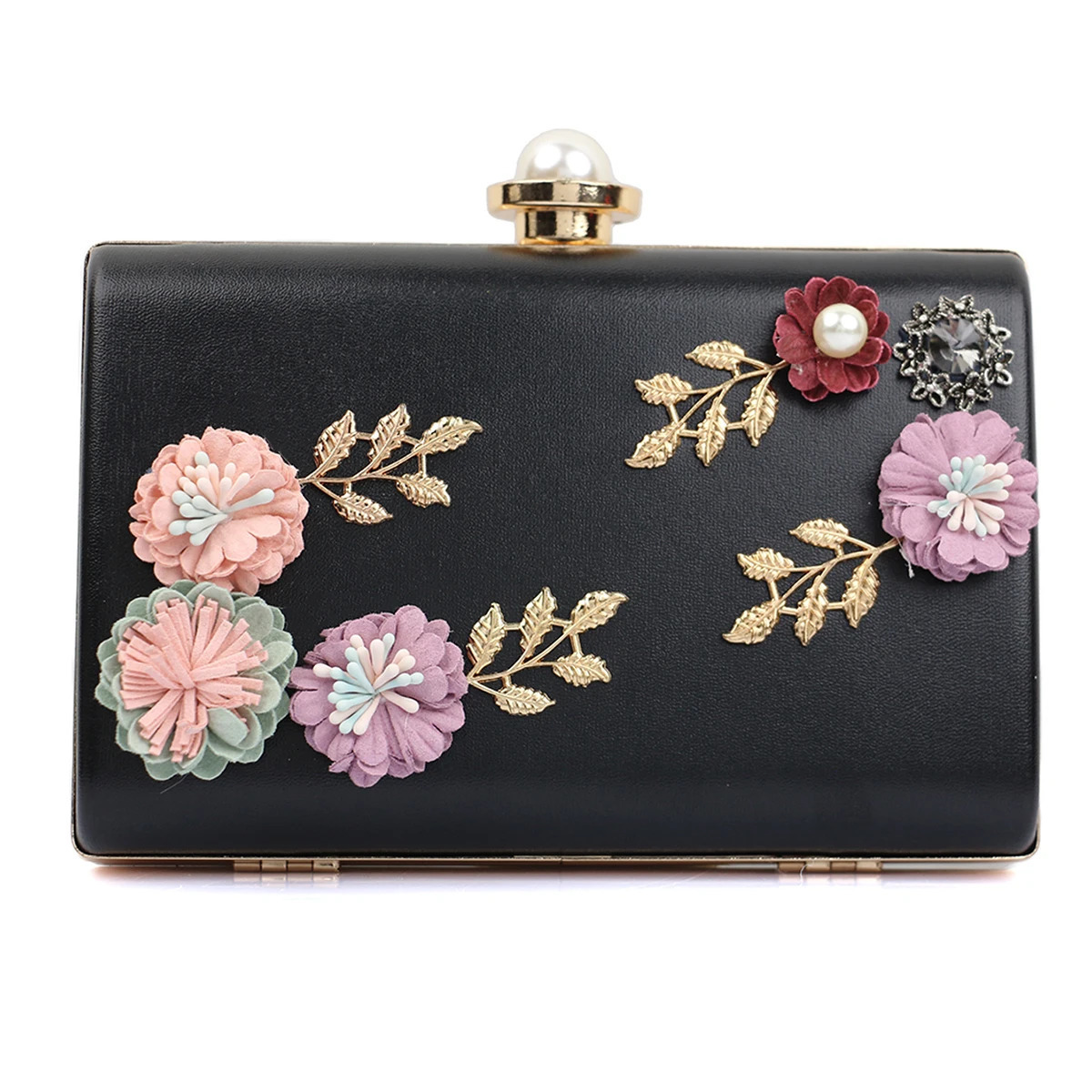 Fashionable Stereo Flower Hand-Held Banquet Evening Bag Sweet Lady Wedding Bride Bag Bridesmaid Bag Party Dress Bag 250526
