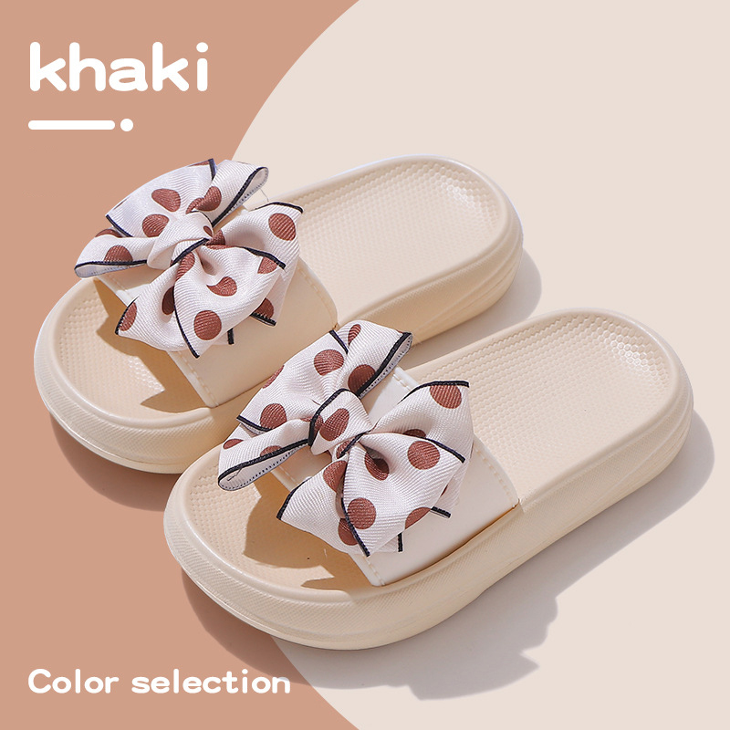 Kids Slippers Summer Children's Slippers Girls Princess Bow Non-slip Soft Sole Littlesprouts Toddler Slippers Sizes 24 - 35 L0683