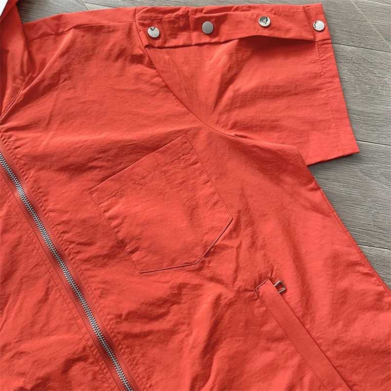 Fashionable Orange SAINT VANITY Tracksuit Set with Embroidery Rivets and Zipper for Active Lifestyle Trendsetters X250528