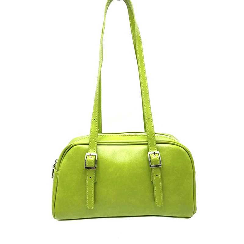 Ladies Boston Bag 2024 New Minimalist Bowling Bag Light Luxury Joker Large Capacity Sports Fitness Bag Large Capacity Shoulder Bag Y250528