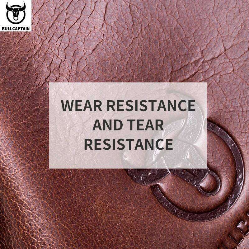 BULLCAPTAIN Men's Genuine Leather Waist Casual Retro Mountaineering Multifunctional Latch Lock Crossbody Chest Bag