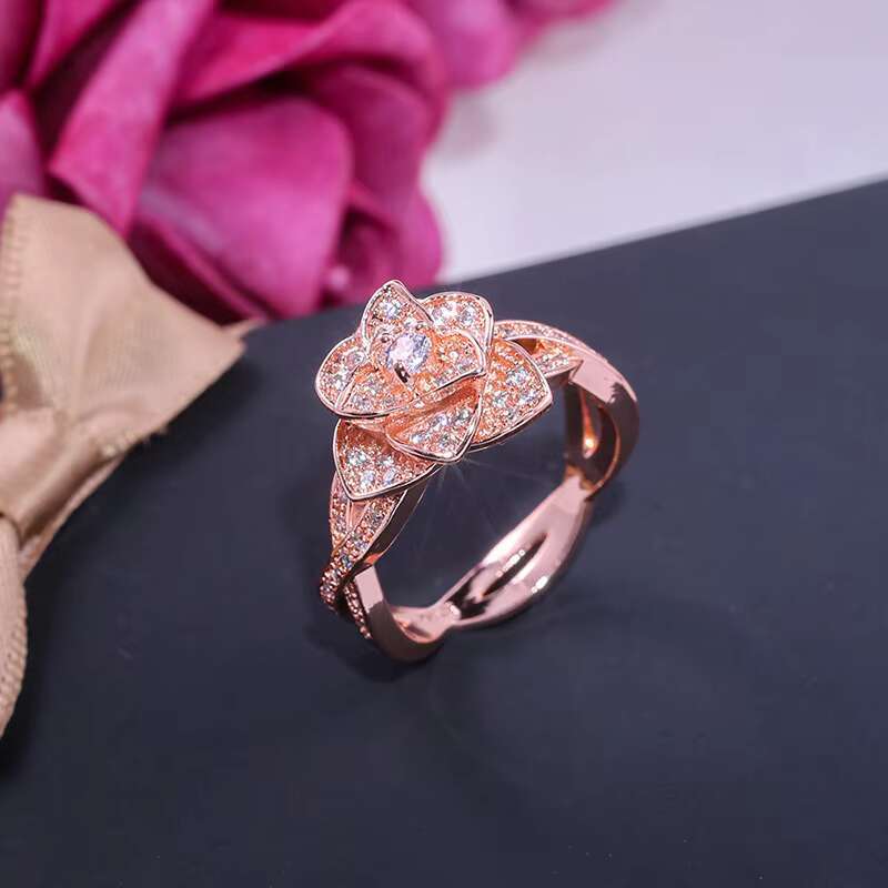 Designer ring Luxury Fashion Women Jewelry Rings Female Diamond Bridal Engagement Wedding Ladies Trendy Finger Ring