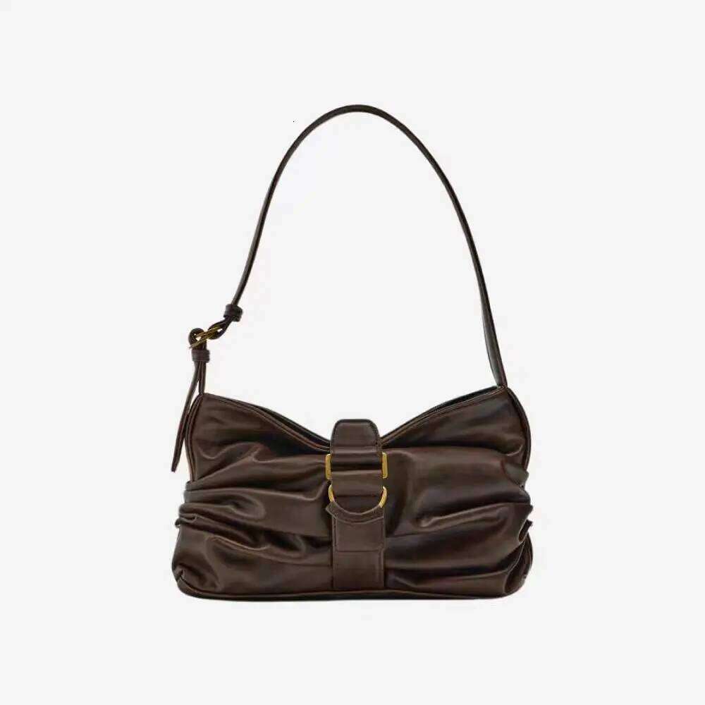 Women's Bags Designer Fashion Ruched Shoulder Bag Soft PU Leather Designer Handbags High Quality Armpit Bags For Woman Square Phone Purses