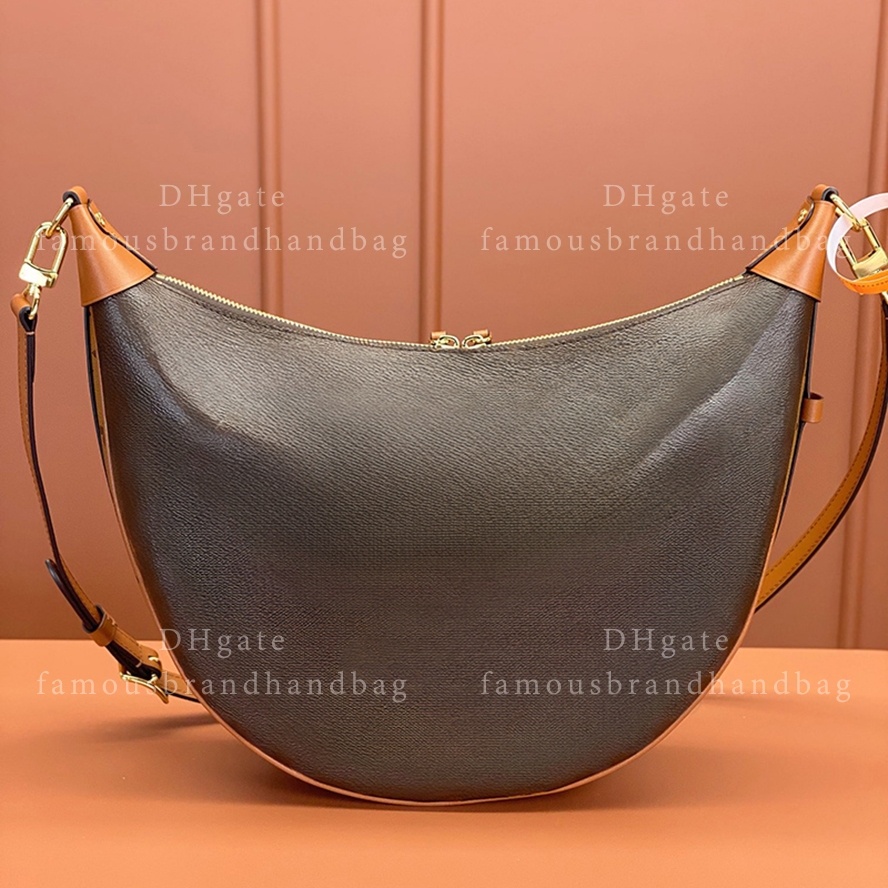 Exact Mirror Quality Loop Hobo Bag Designer Shoulder Bag Women's Tote Bag Half-moon Handbag With Gift Box LL06A1