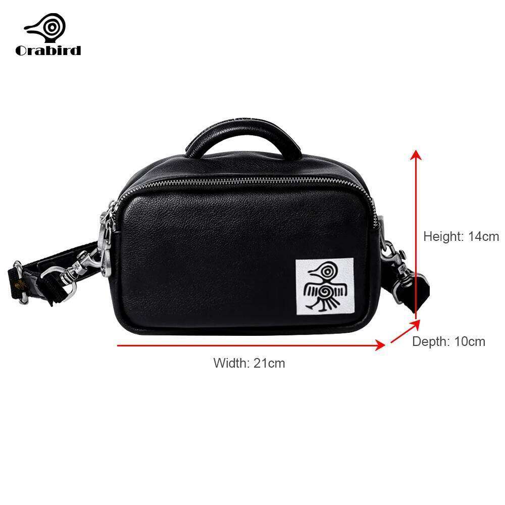 Orabird Classic Small Crossbody Bags For Women 100% Soft Leather Ladies Shoulder Bag Designer Handbag With Zipper
