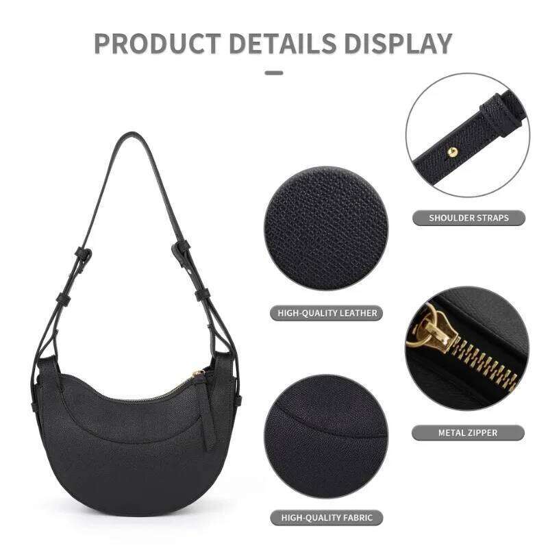 French Retro Saddle Premium Edition Women's Fashion Crescent High Quality Shoulder Cross Bag Gift Box Set