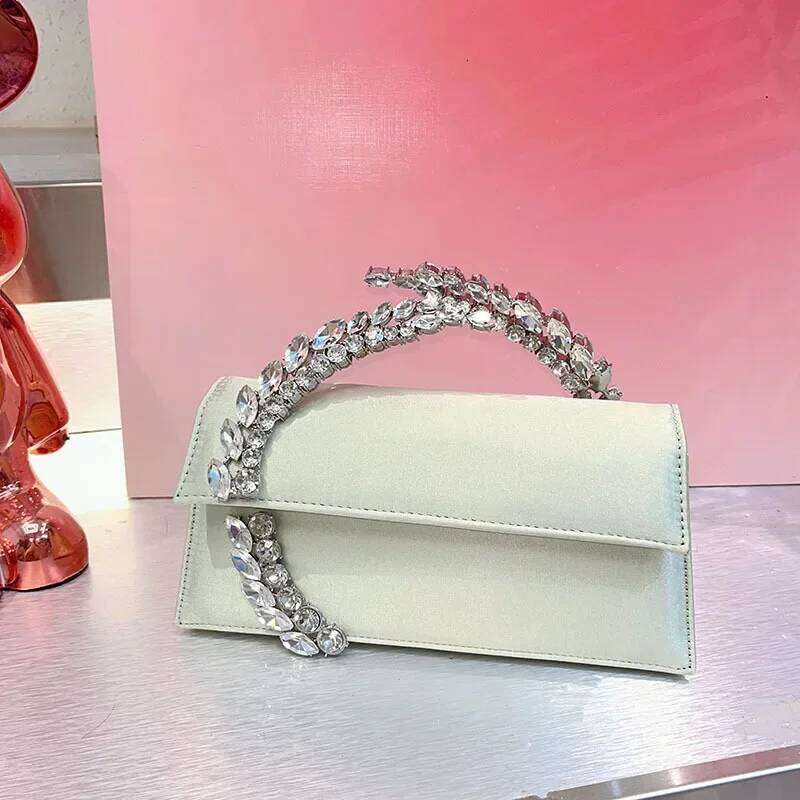 Women's Bags Designer Dia Handle Handbag Designer Bags For Women Satin Shoulder Elegant Silk Party Evening Bag Wedding Clutch Ladies