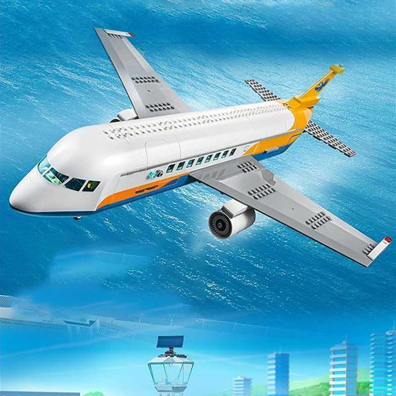 City Airport Aircraft Plane Model Building Bricks Educational Plane Building Blocks Educational Toys for Children W250529